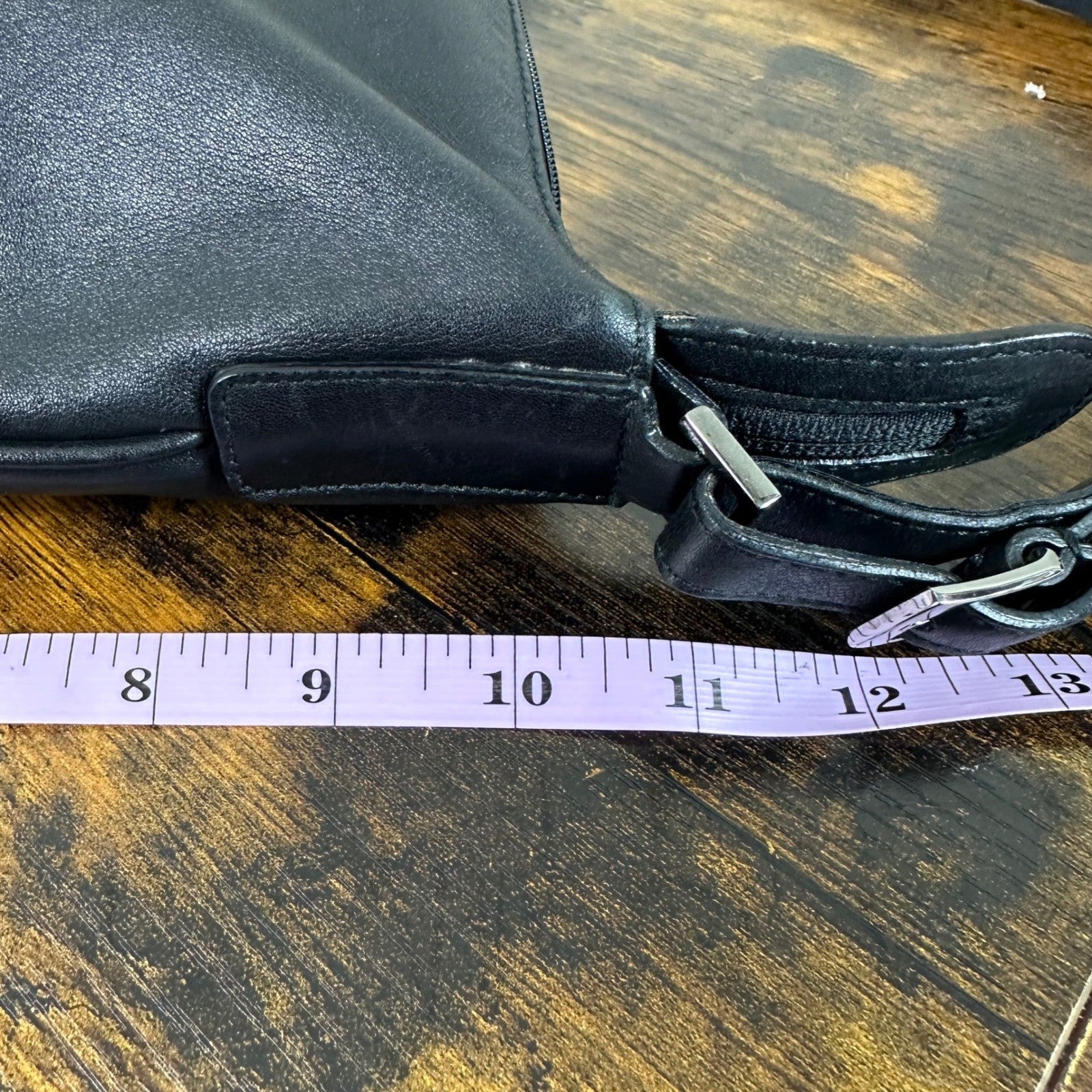 Gucci Black Leather Hobo Shoulder Bag Authentic Made in Italy