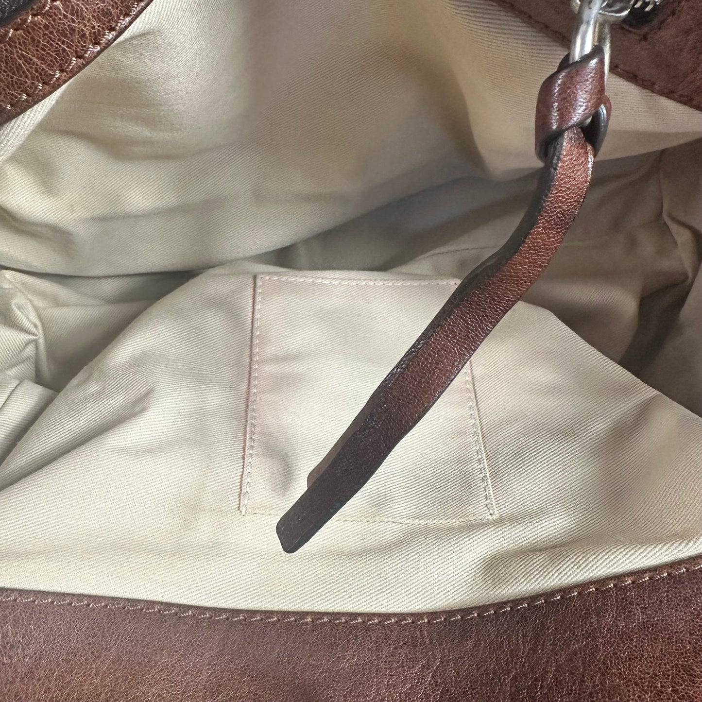 Vintage Chloe Paddington Leather & Tweed Satchel Bag Large 