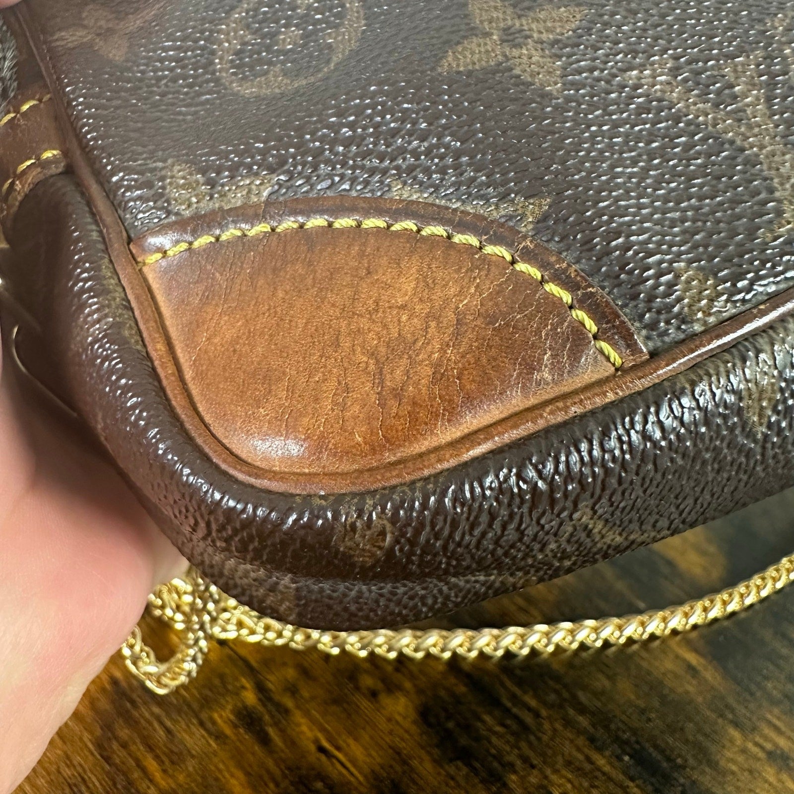 Louis Vuitton Vintage Monogram Marly Dragonne Clutch Bag