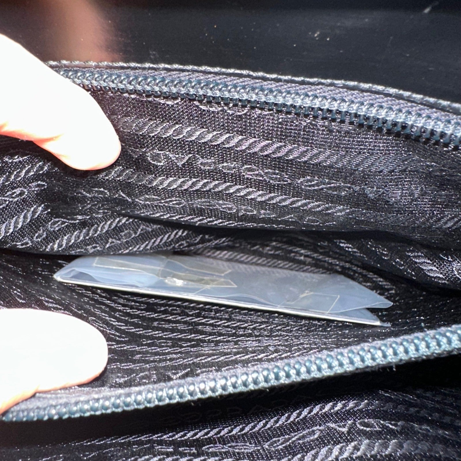 Prada Milano Vitello Lissato Black Leather Top Handle Bag Authentic Designer