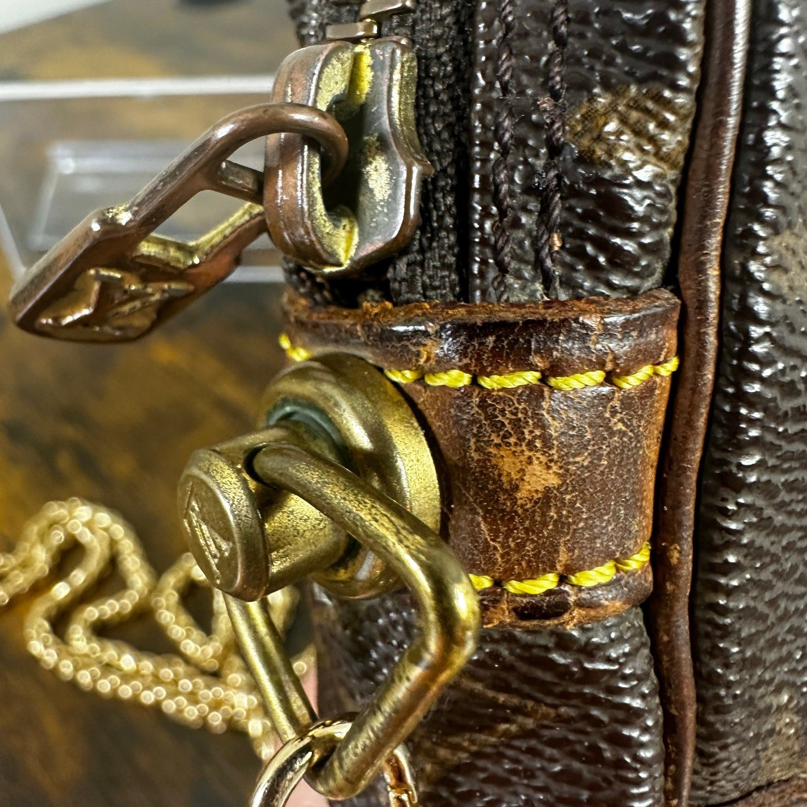 Louis Vuitton Vintage Monogram Marly Dragonne Clutch Bag