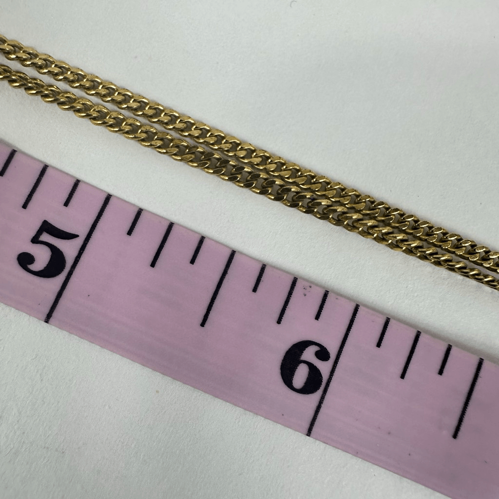 Christian Dior CD Logo Gold Tone Rhinestone Pendant Necklace