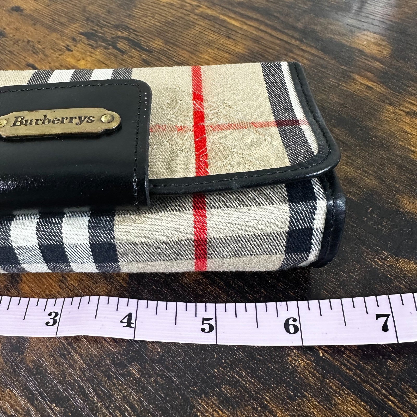 Burberry Nova Check Plaid Vintage Golf Ball Pouch Holder
