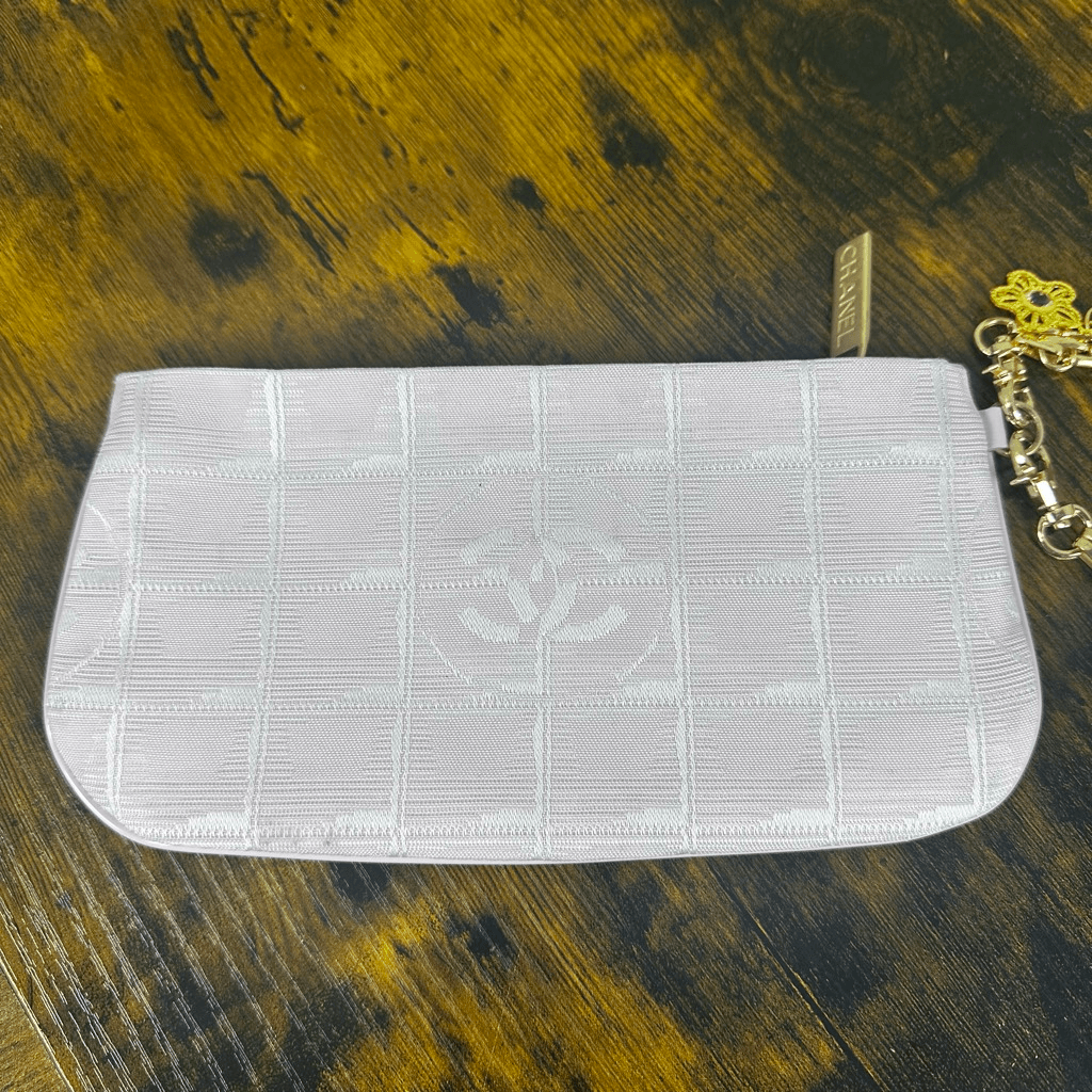Chanel CC Travel Line Accessory Pouch Bag Cosmetics Credit Cards