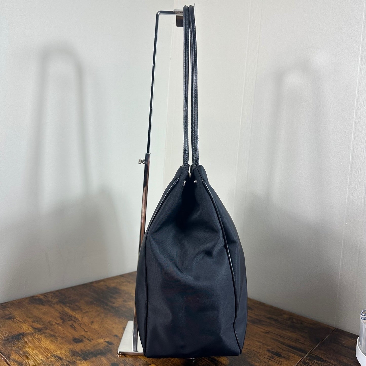 Gianni Versace Black Nylon Medusa Logo Tote Bag Made in Italy Authentic Vintage