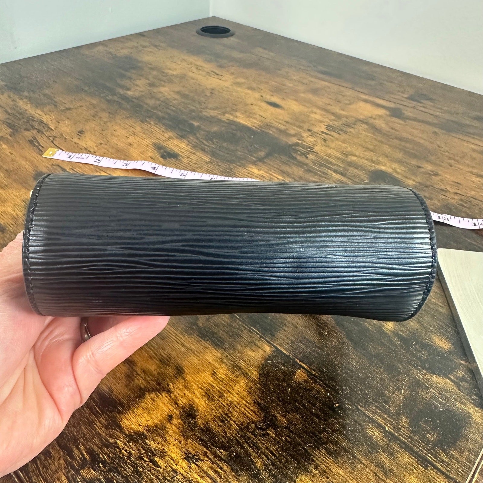 Louis Vuitton Black Epi Leather Mini Papillon Accessories Pouch