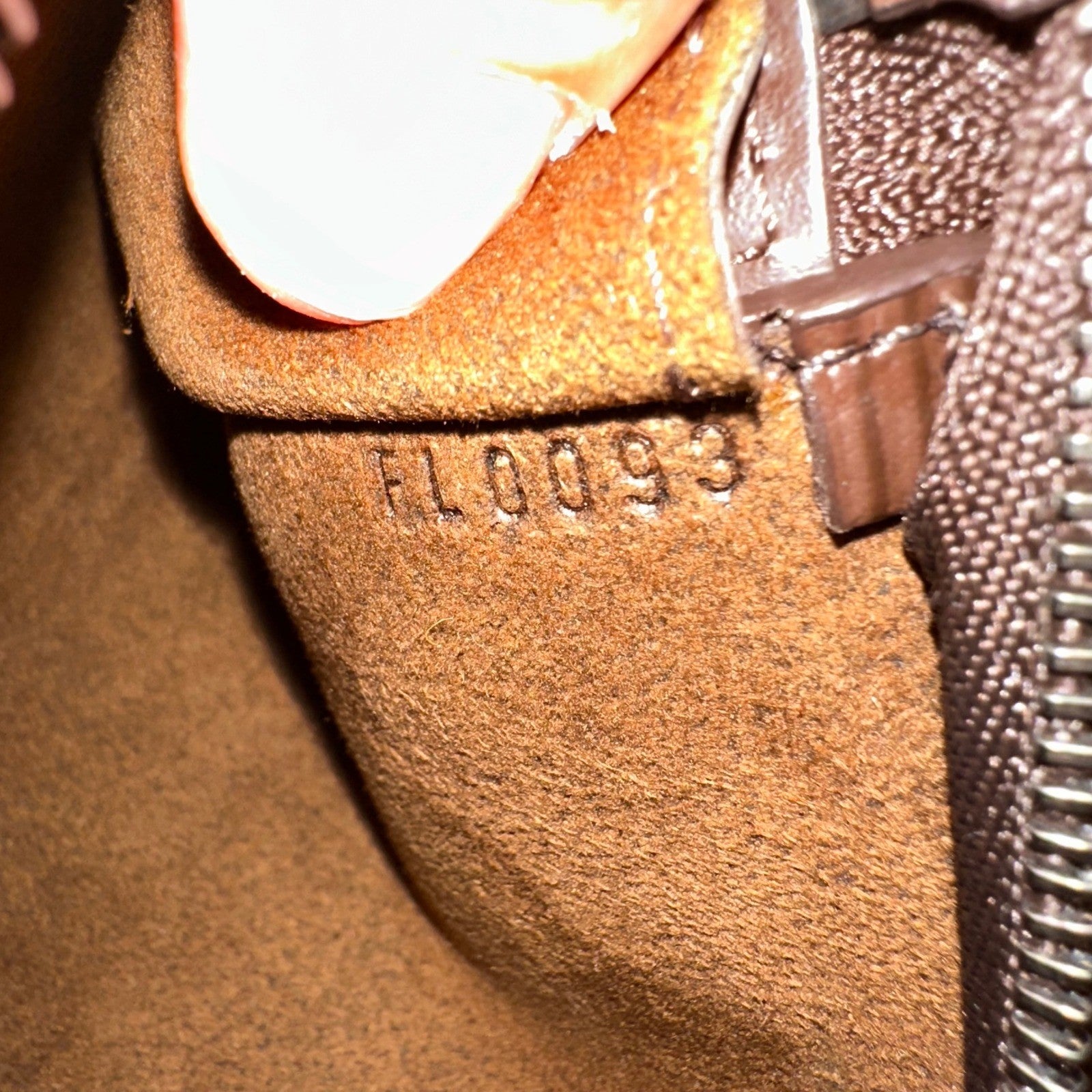 Louis Vuitton Epi Leather Bucket Accessories Pochette Brown Authentic France