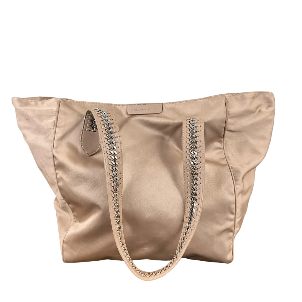 Stella McCartney Go Falabella Large Nylon Tote Bag Beige