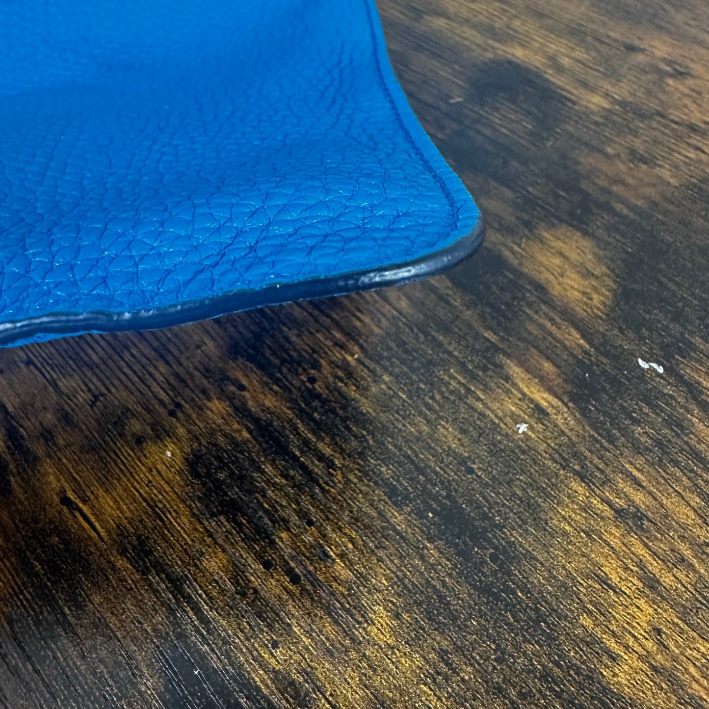 Fendi Selleria Blue Leather Clutch Bag