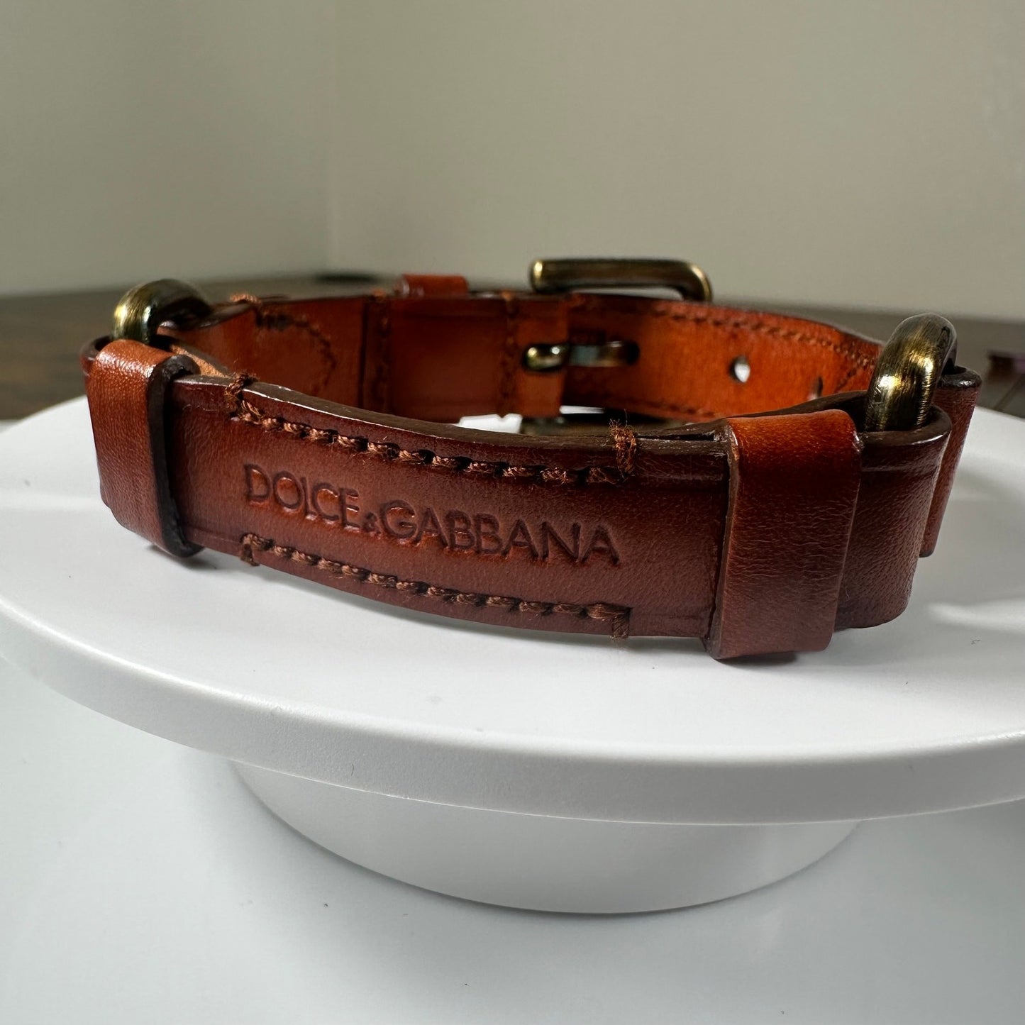 Dolce & Gabbana Brown Leather Bracelet Women's Men's