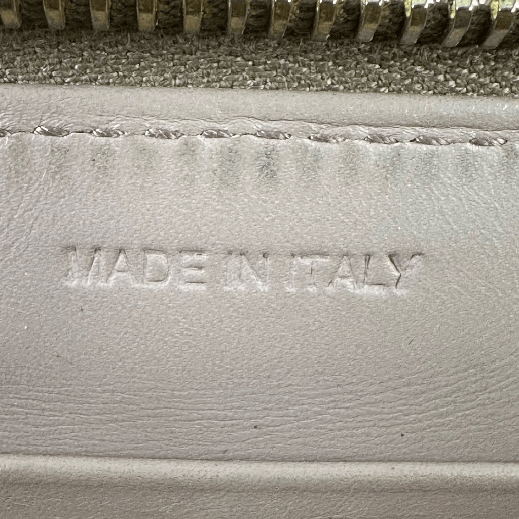 Prada Ribbon Beige Long Zippy Wallet Full Zip Leather