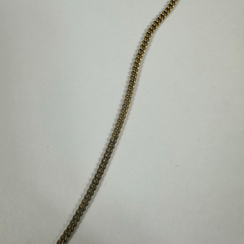 Christian Dior CD Logo Gold Tone Rhinestone Pendant Necklace