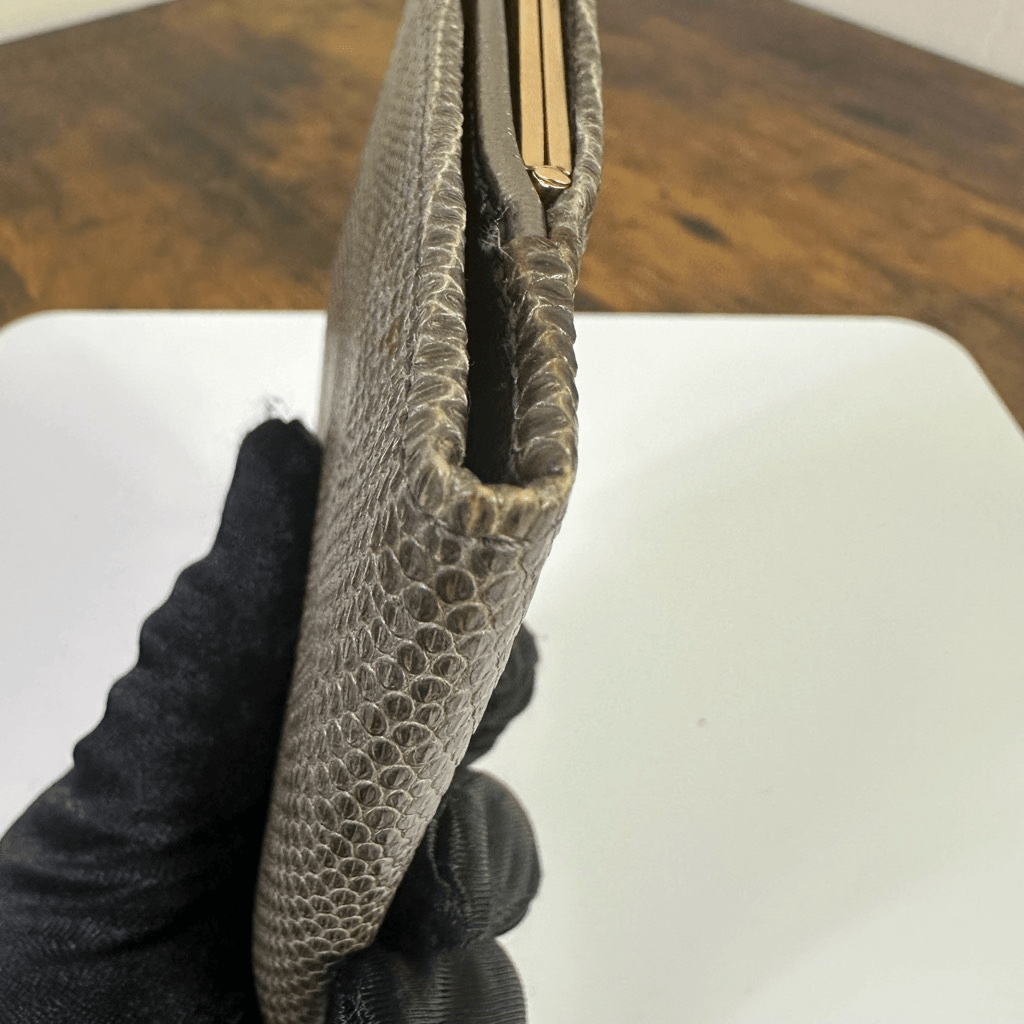 Bottega Veneta Vintage Genuine Lizard Wallet