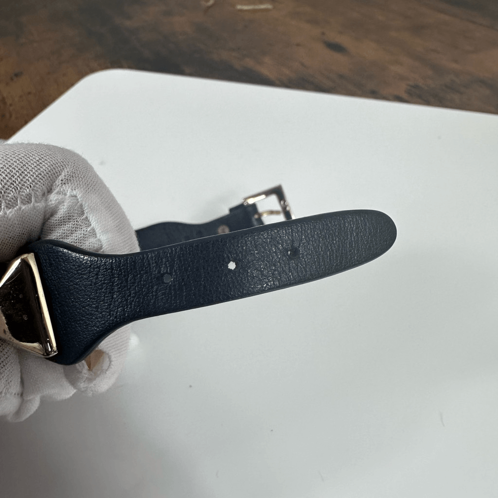 Valentino Garavani Rockstud Leather Bracelet Large Black Gold