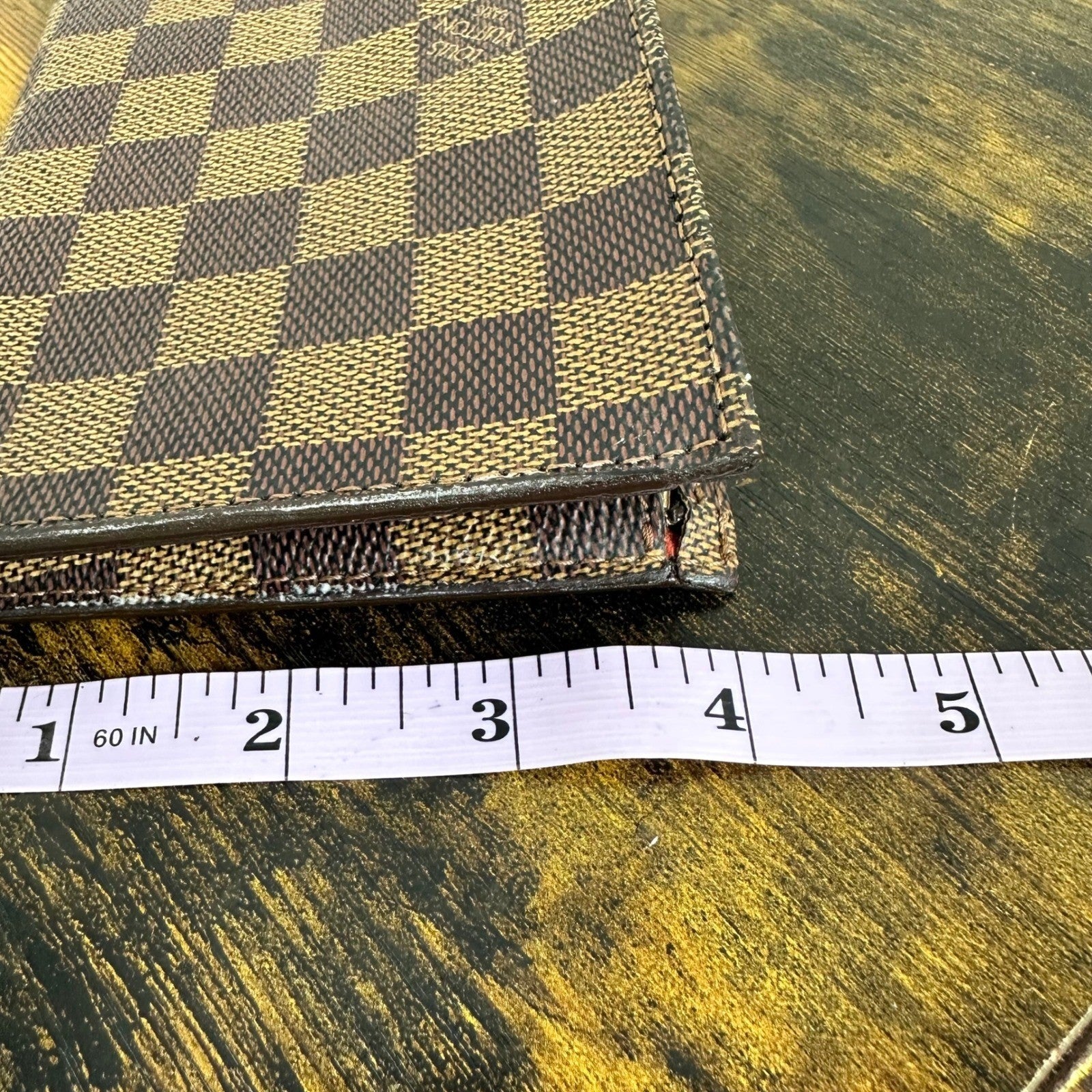 Louis Vuitton Damier Ebene Canvas Accessories Pochette Pouch Bag Mini