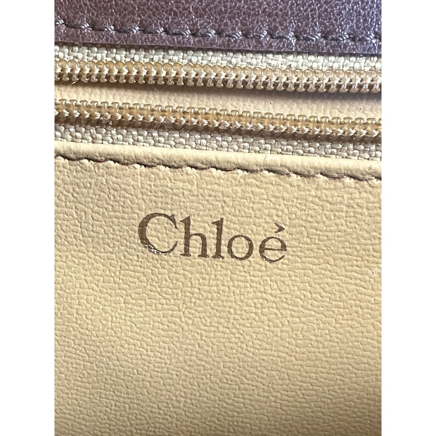 Vintage Chloe Brown Leather Sling Bag Backpack Authentic