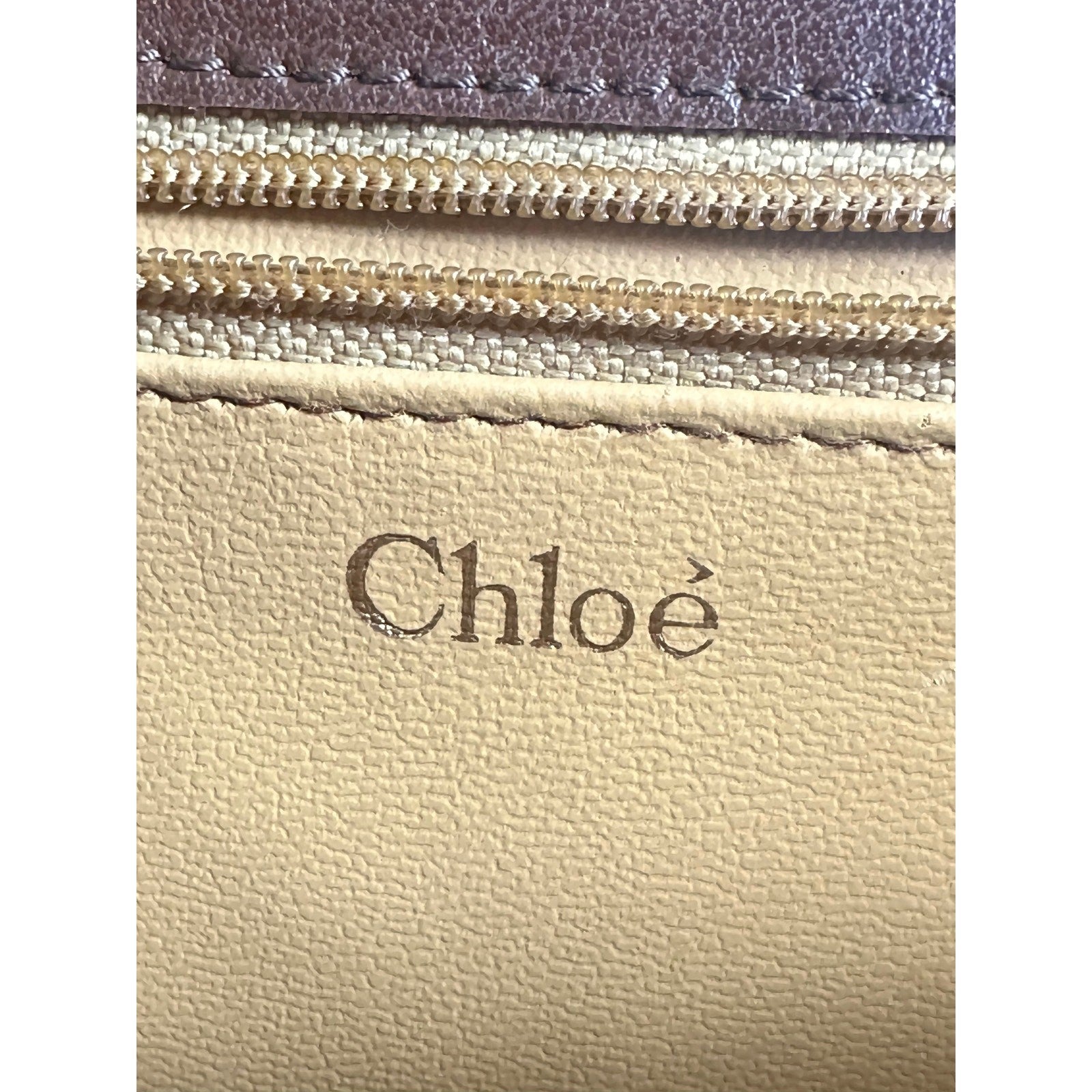 Vintage Chloe Brown Leather Sling Bag Backpack Authentic