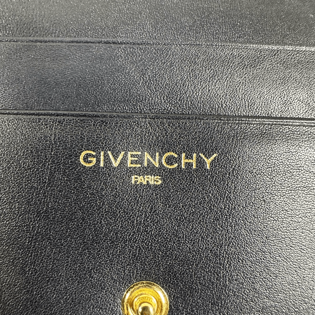 Givenchy 4G Logo Dark Navy Blue Vintage Wallet