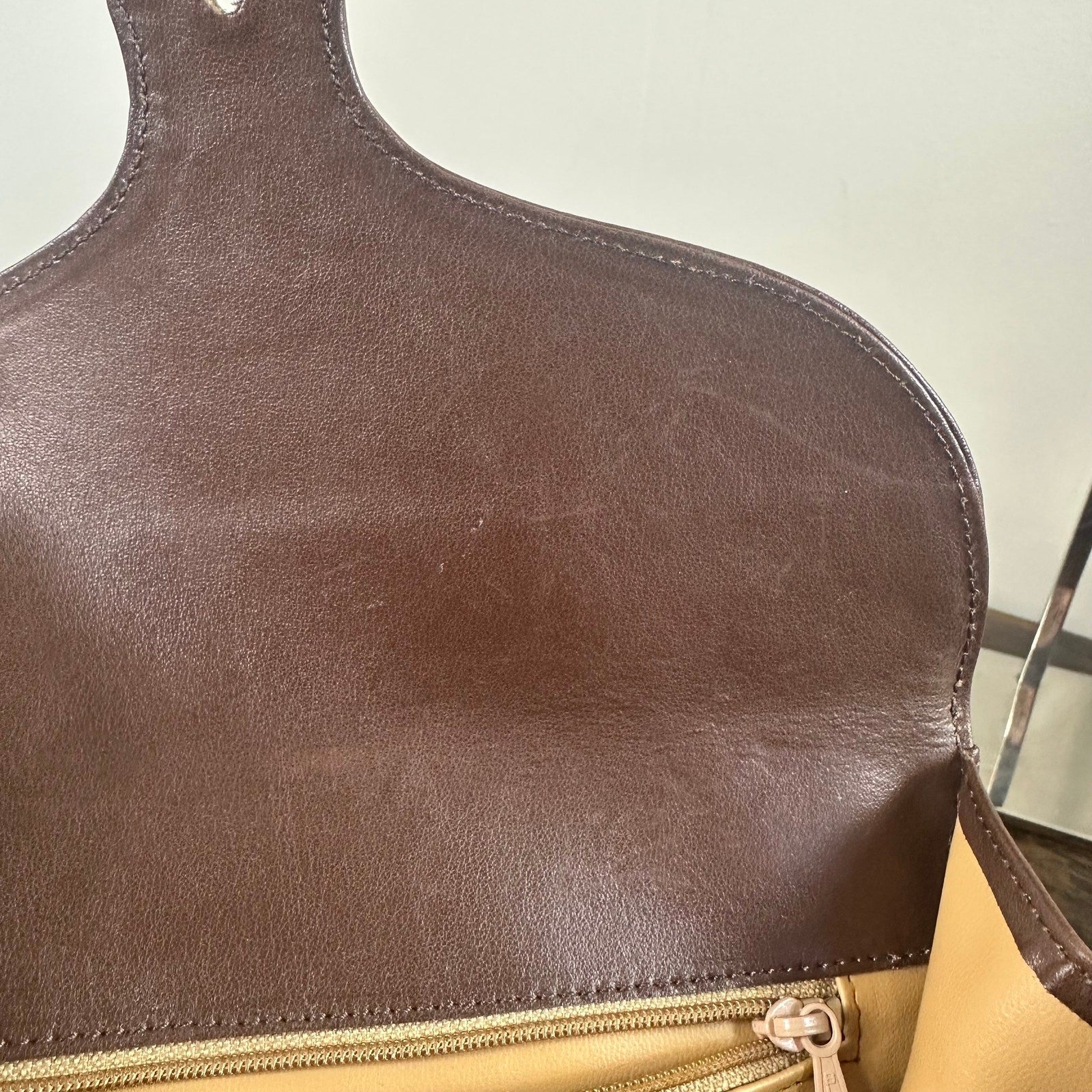 Vintage Chloe Brown Leather Sling Bag Backpack Authentic