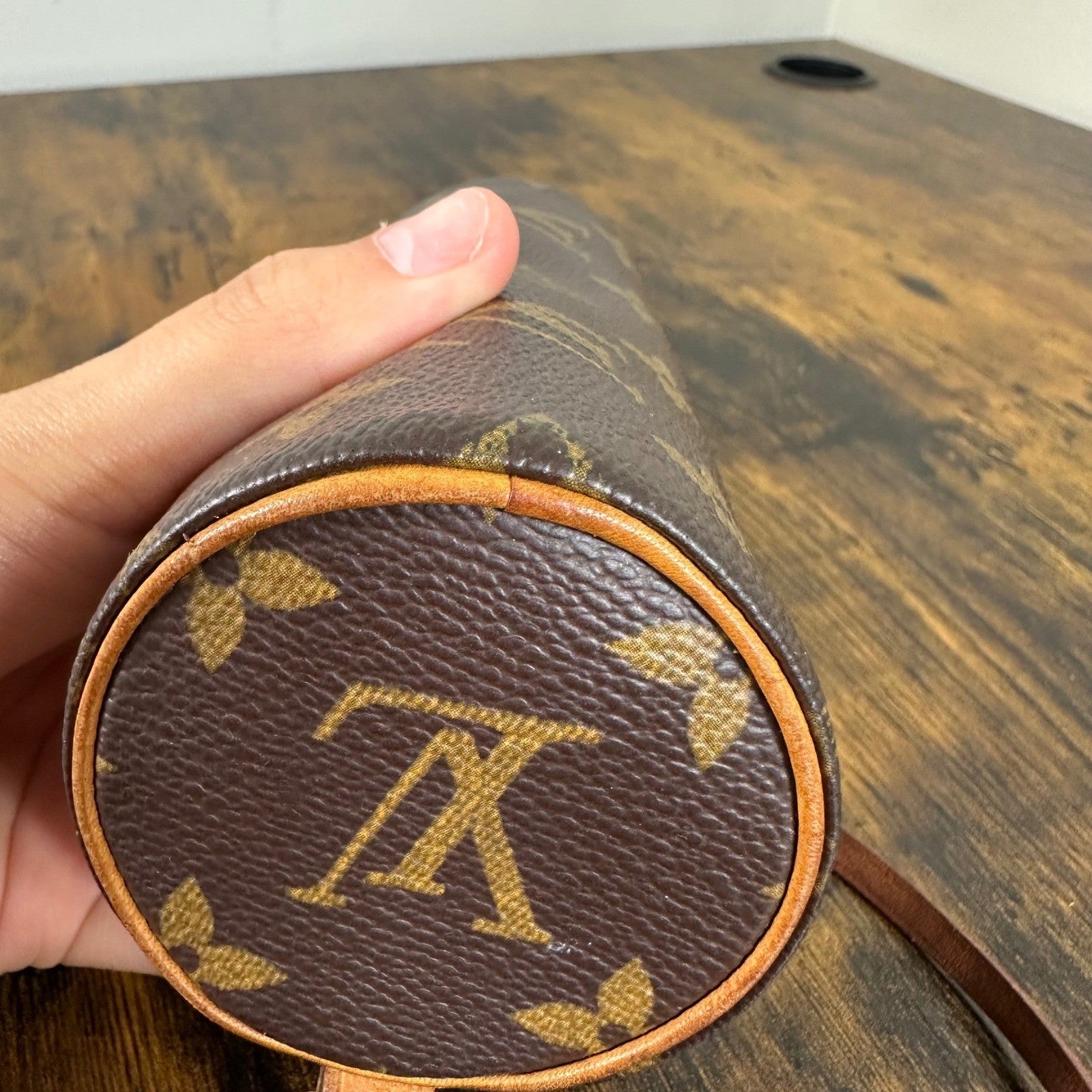 Louis Vuitton Monogram Mini Papillon Accessories Pochette Bag Purse Handbag