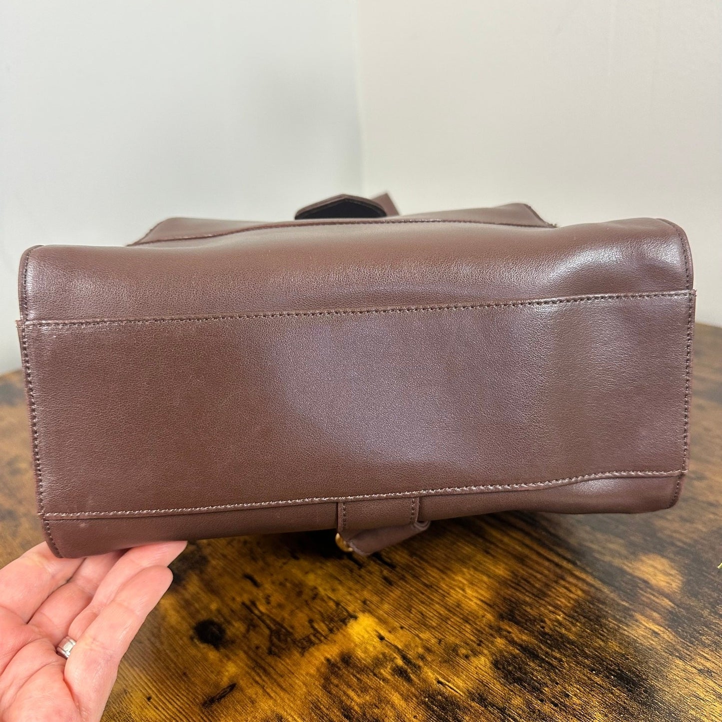 Vintage Chloe Brown Leather Sling Bag Backpack Authentic