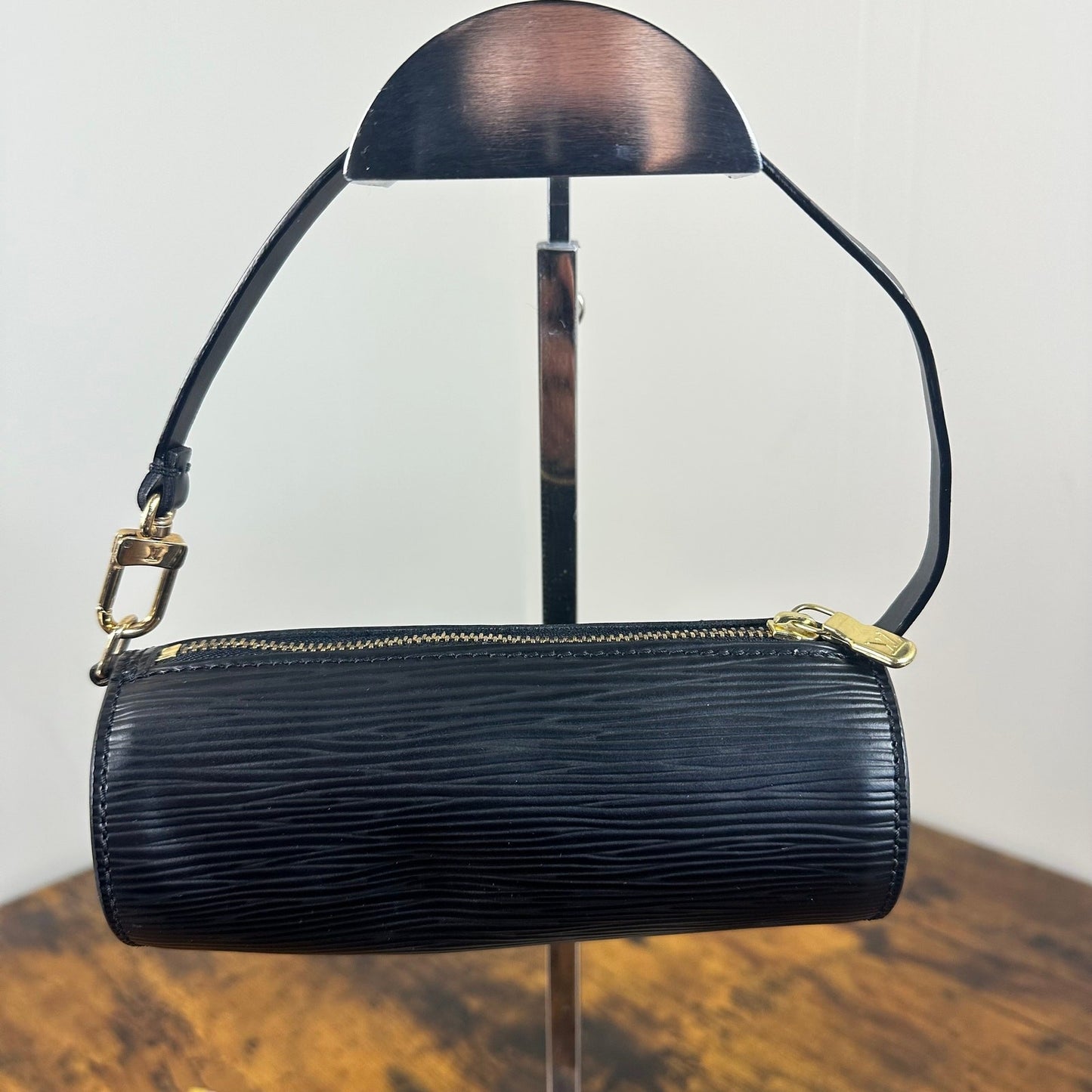 Louis Vuitton Black Epi Leather Mini Papillon Accessories Pouch