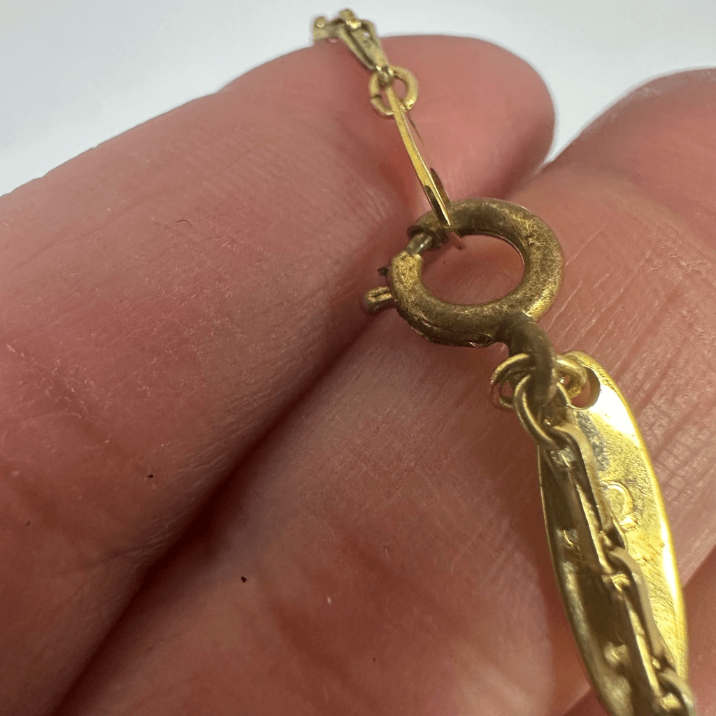 Chloe Faux Pearl Long Necklace Gold Tone 31”