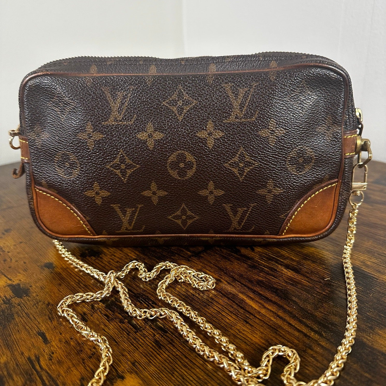 Louis Vuitton Vintage Monogram Marly Dragonne Clutch Bag