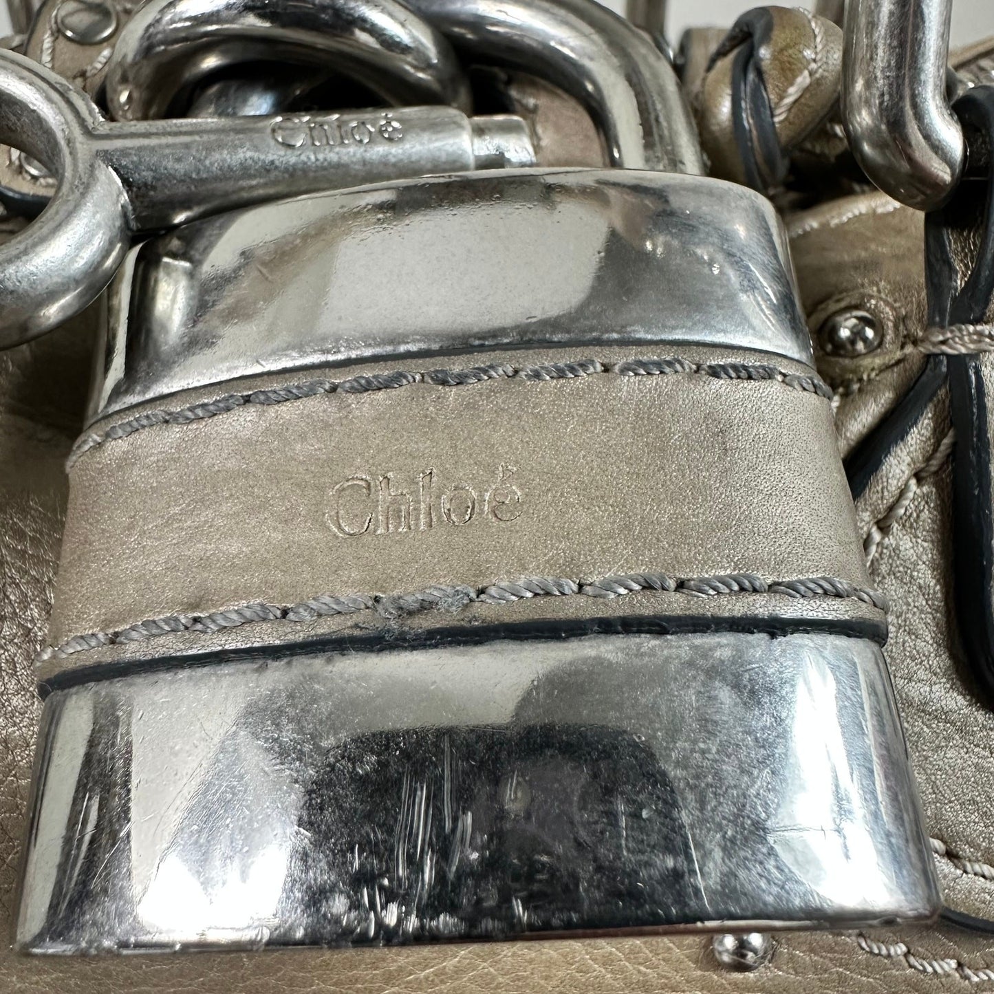 Chloe Paddington leather mini handbag