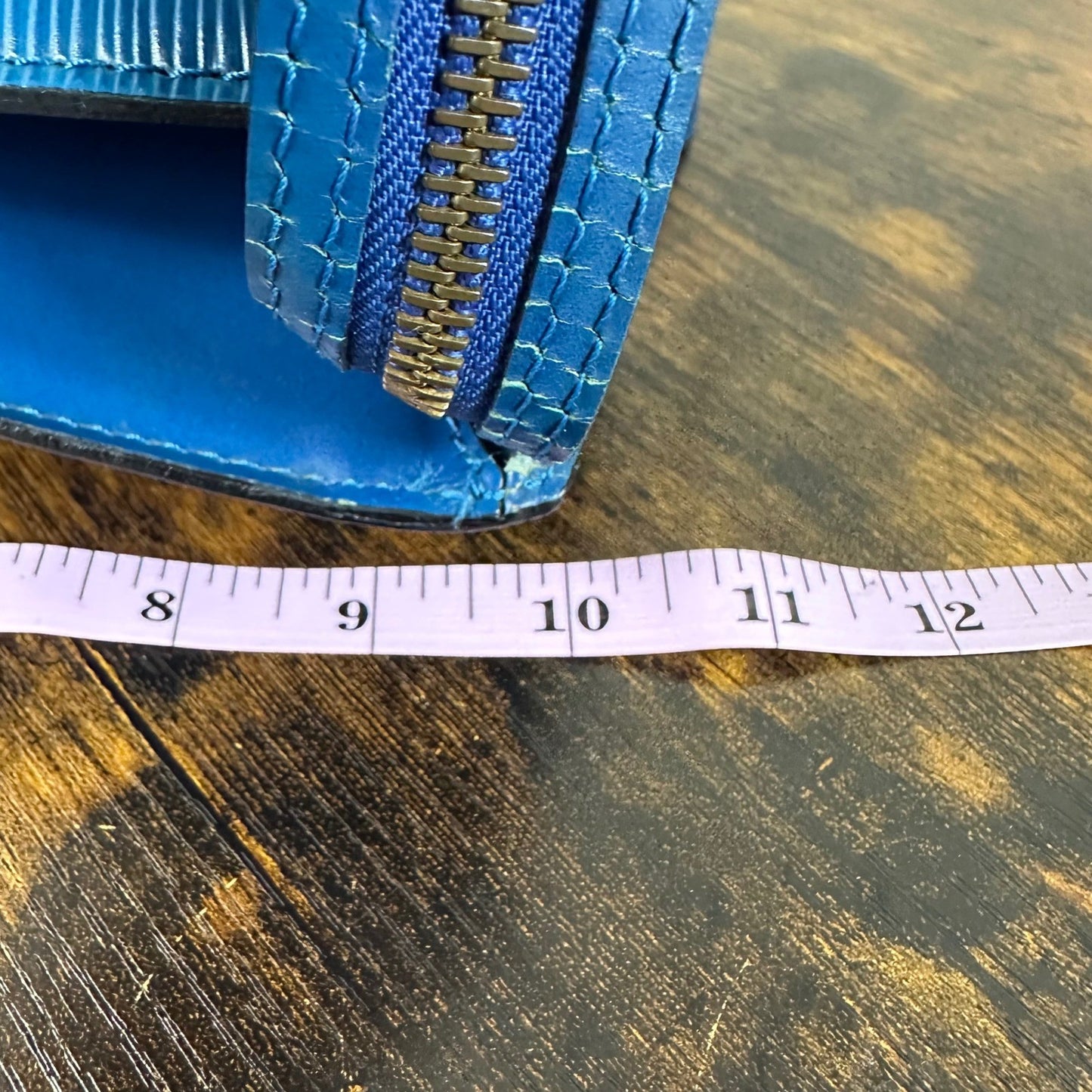 Louis Vuitton Epi Leather Saint Jacques Shoulder Bag Blue Vintage Authentic