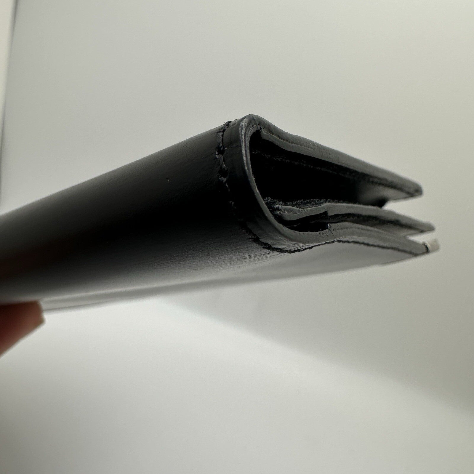 Dunhill Black Leather Long Wallet Bifold