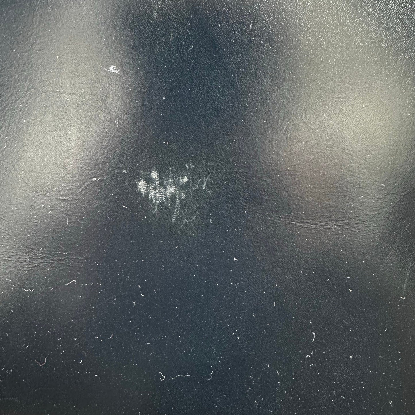 Salvatore Ferragamo Vara Vintage Shoulder Bag Navy Blue Leather