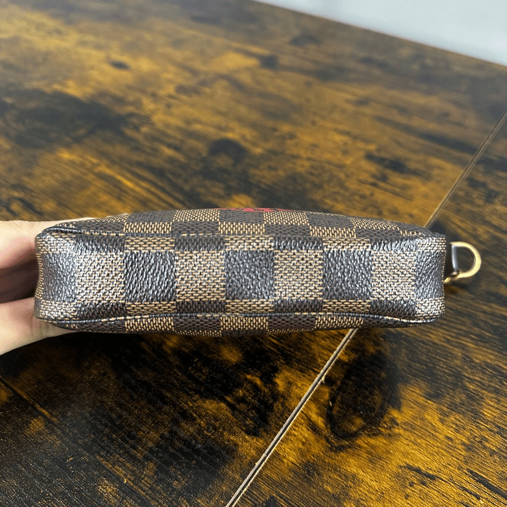 Louis Vuitton Damier Ebene Trunks & Bags Mini Pochette Bag