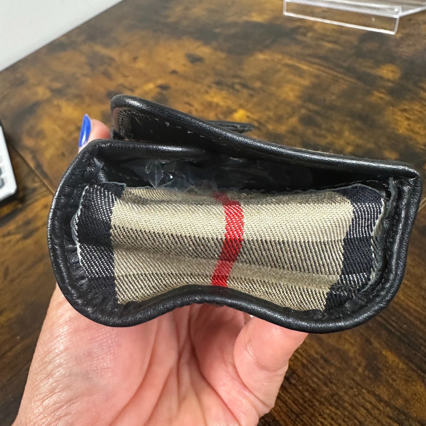 Burberry Nova Check Plaid Vintage Golf Ball Pouch Holder