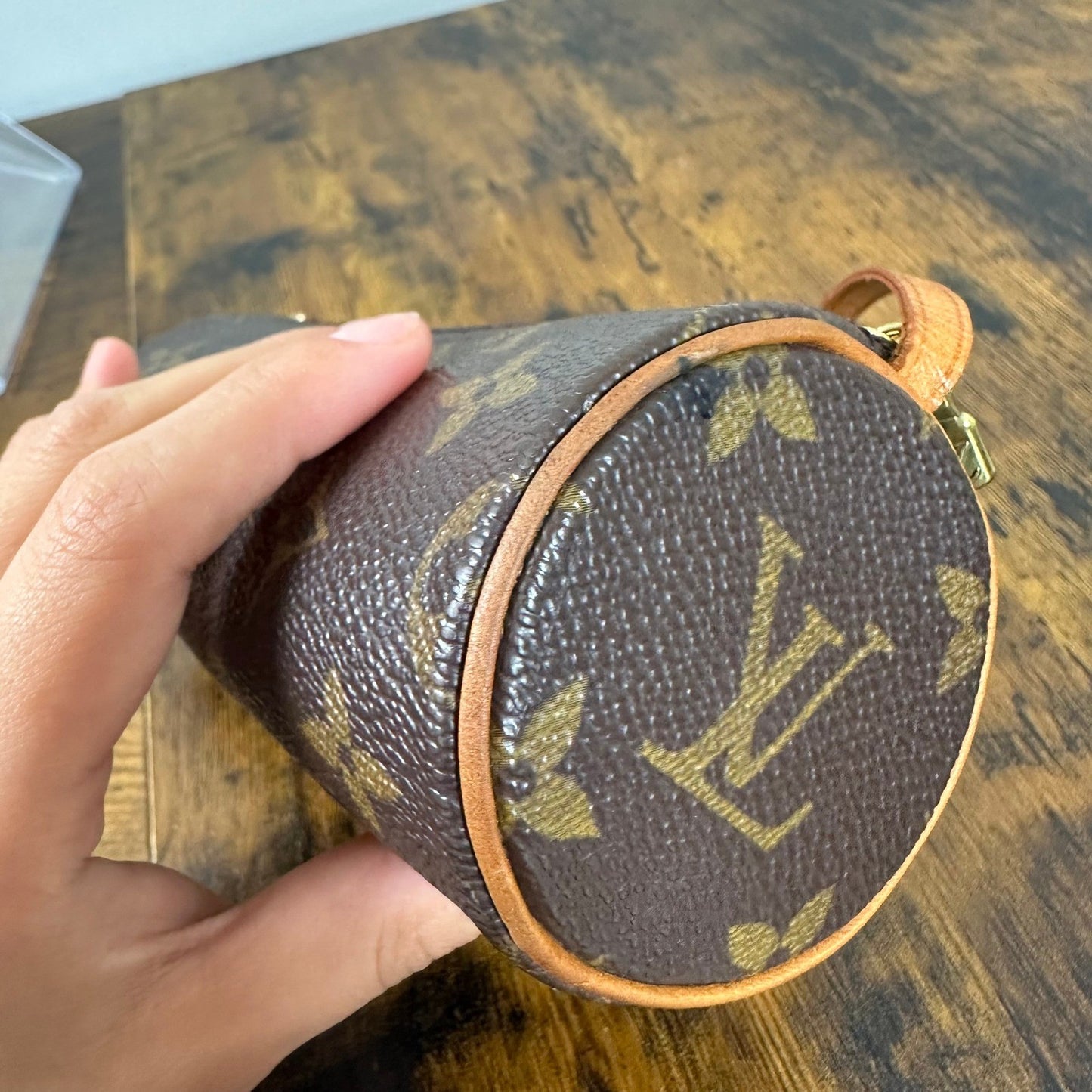 Louis Vuitton Monogram Mini Papillon Accessories Pouch Bag Vintage Authentic