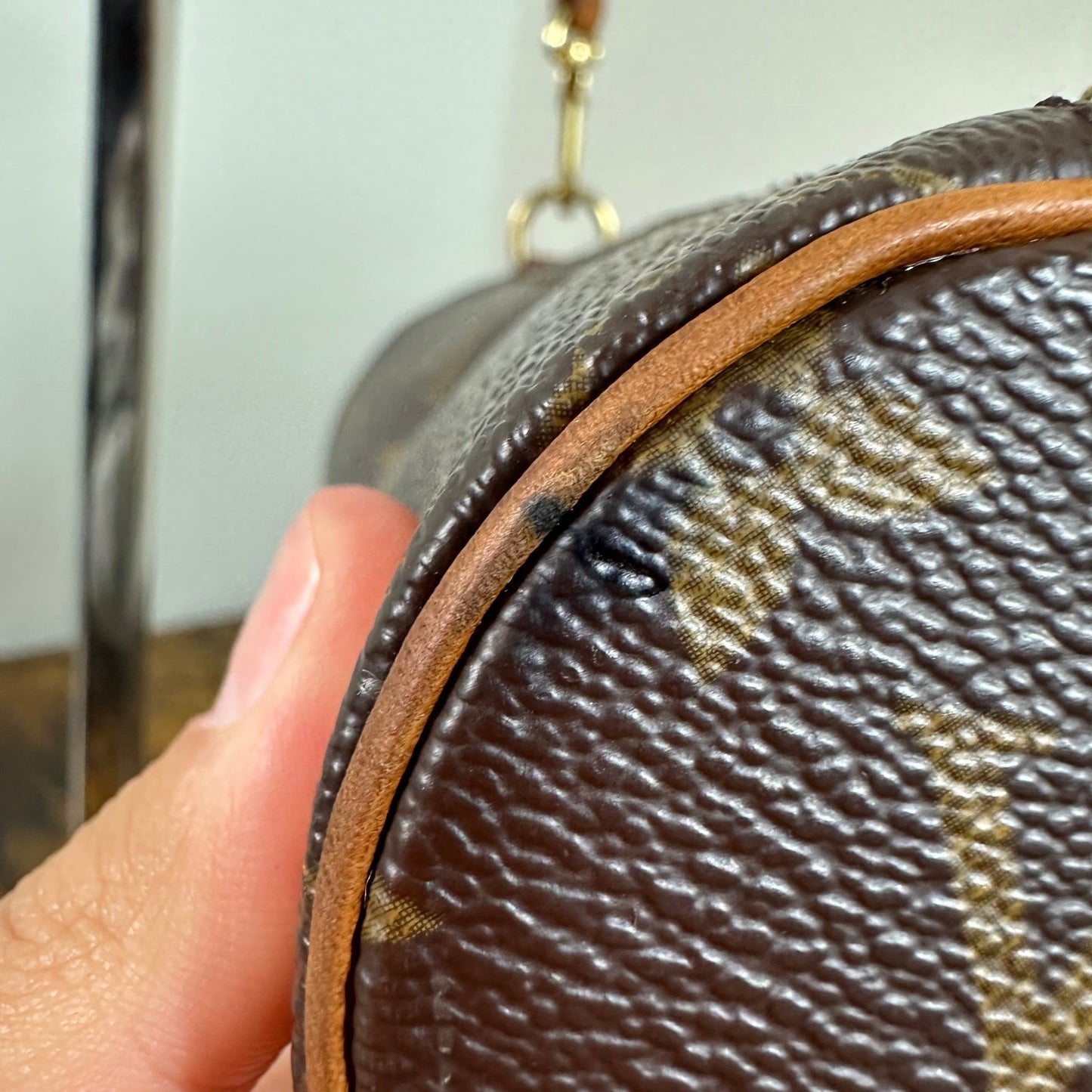 Louis Vuitton Monogram Mini Papillon Accessories Pouch Bag Vintage Authentic