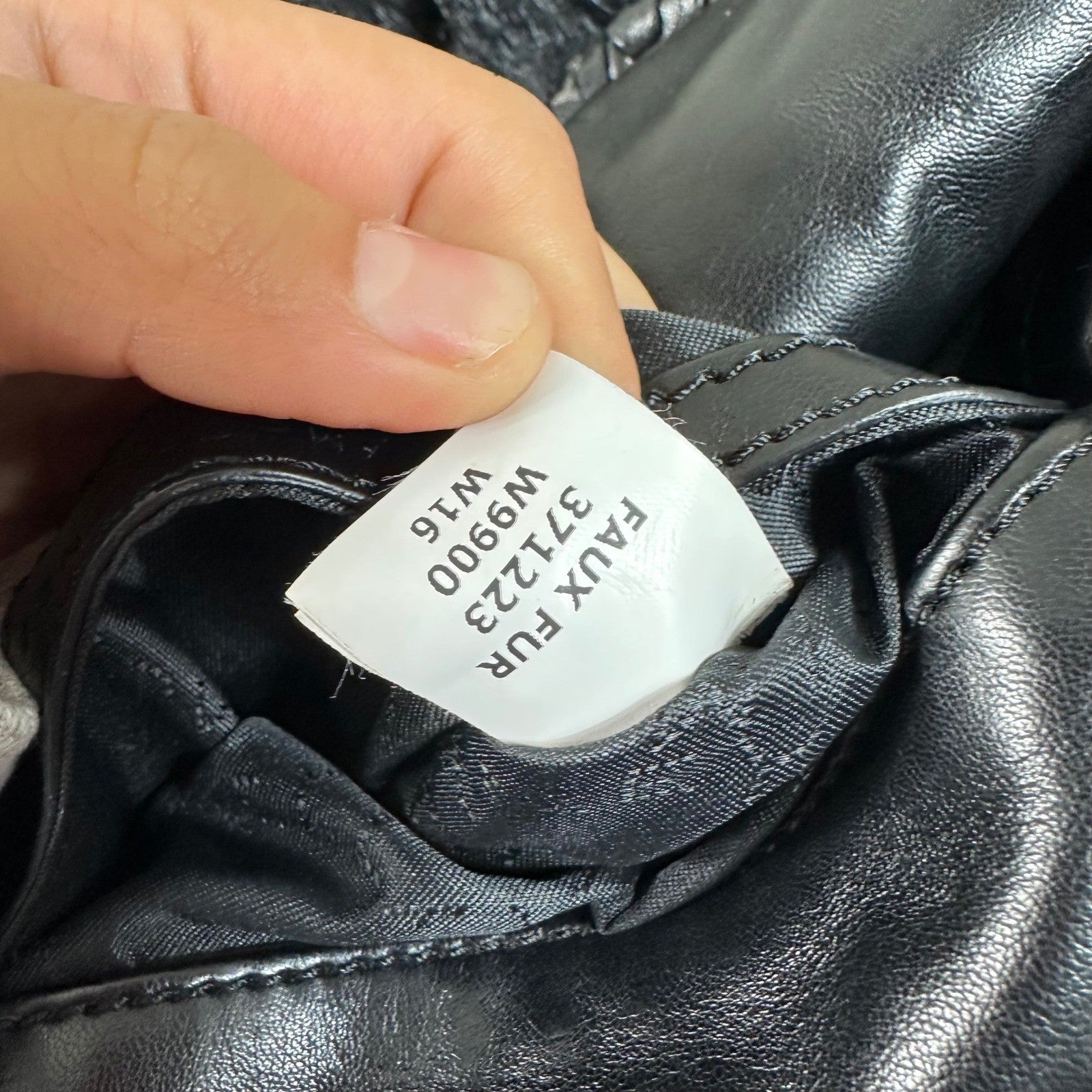 Stella McCartney Fur Free Fur Black Quilted Chain Shoulder Bag