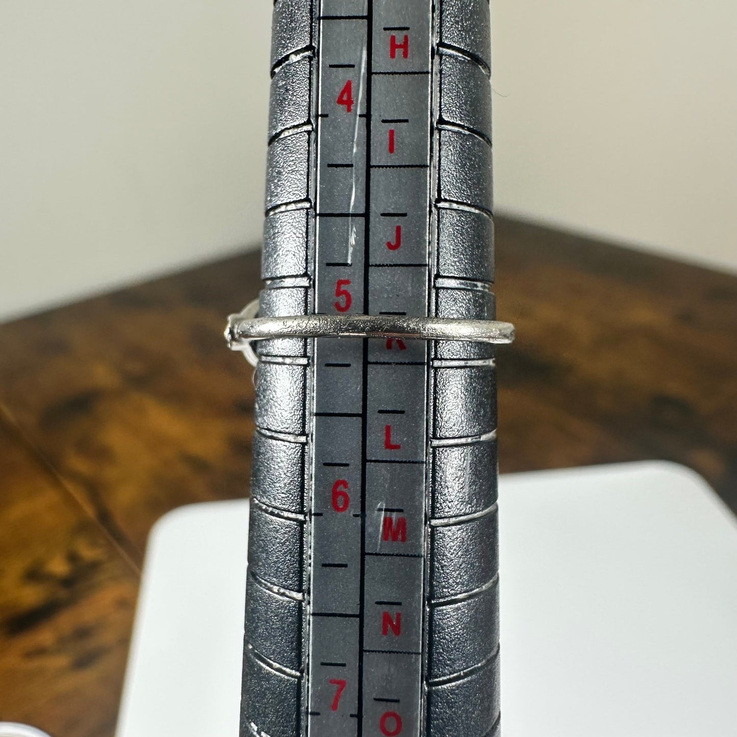 Authentic Christian Dior CD Logo Ring with Rhinestones