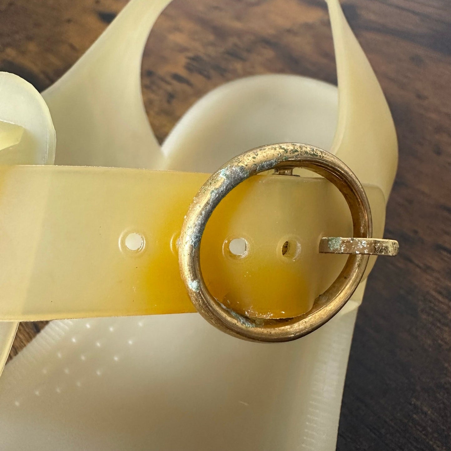 Gucci Tiger Men's Jelly Gladiator Sandals Shoes Studded Size 8 Authenticated