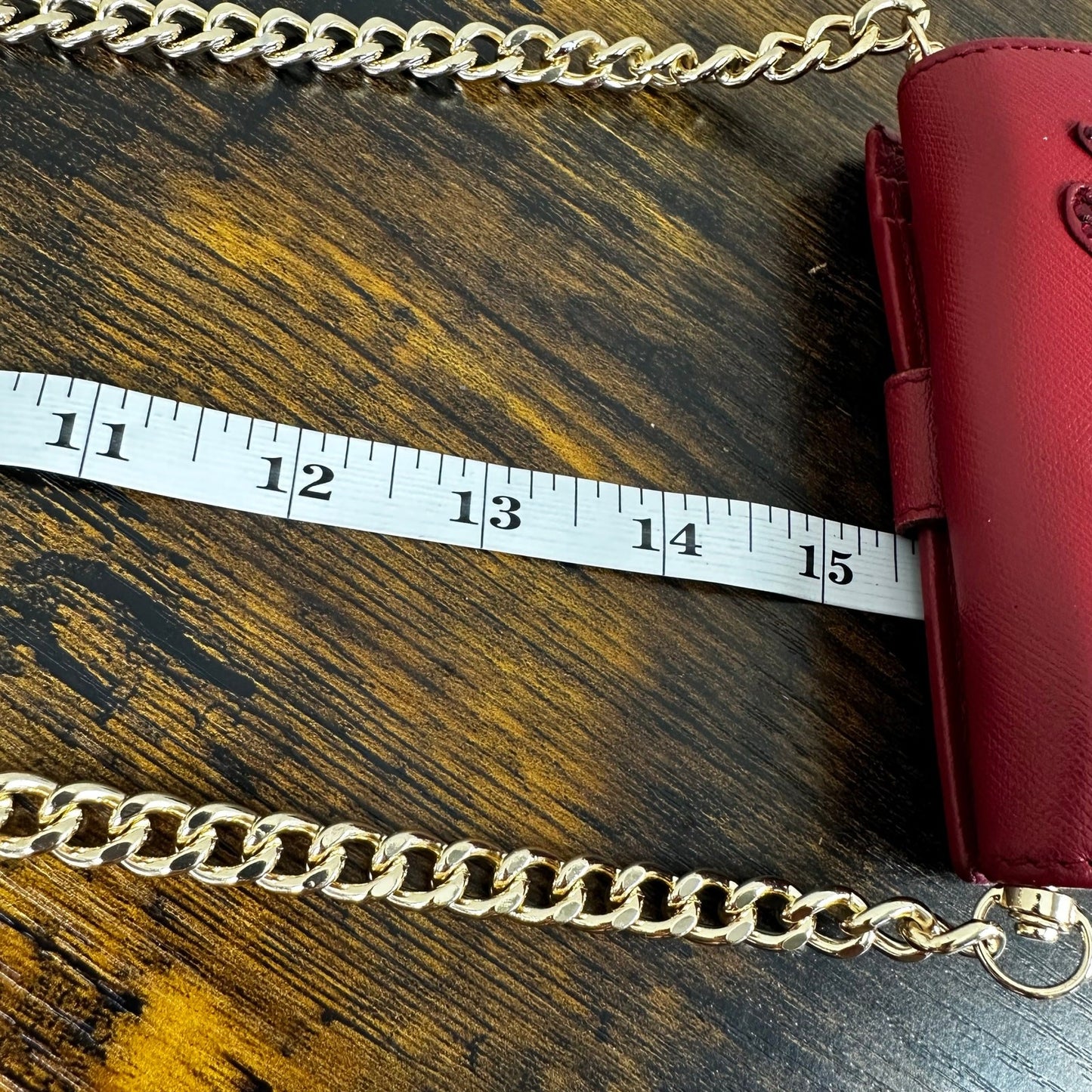 Rare Salvatore Ferragamo "Love" Compact Wallet Red Leather