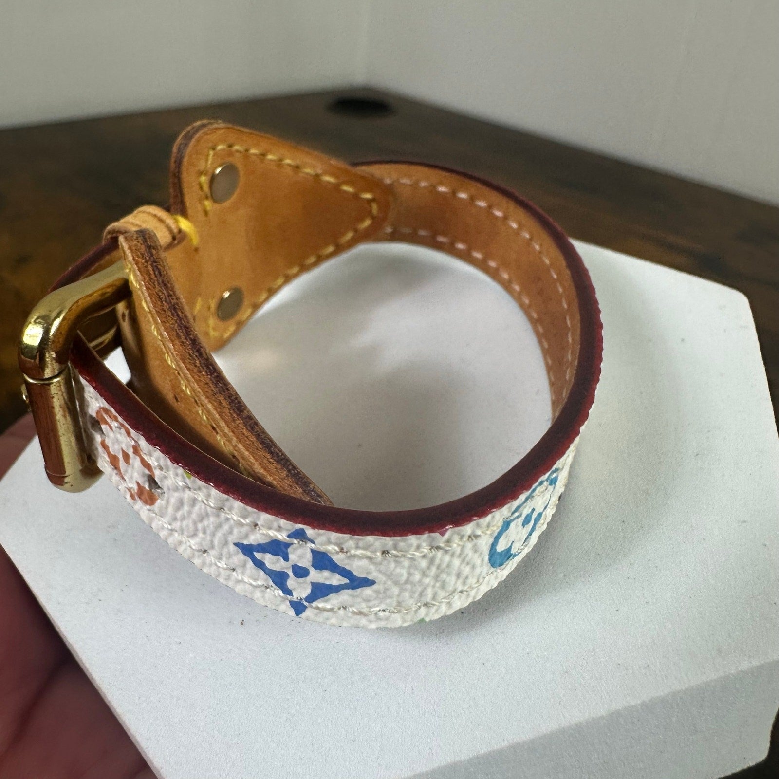 Louis Vuitton Theda Multicolor Monogram Leather Bracelet