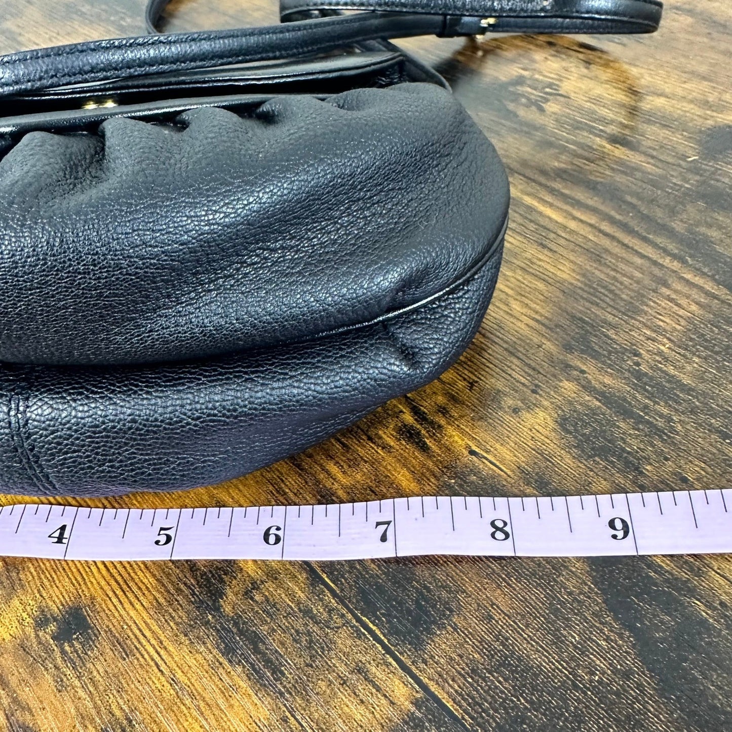 Givenchy Sacs Vintage Black Leather Crossbody Bag Pebbled Leather Logo Flap