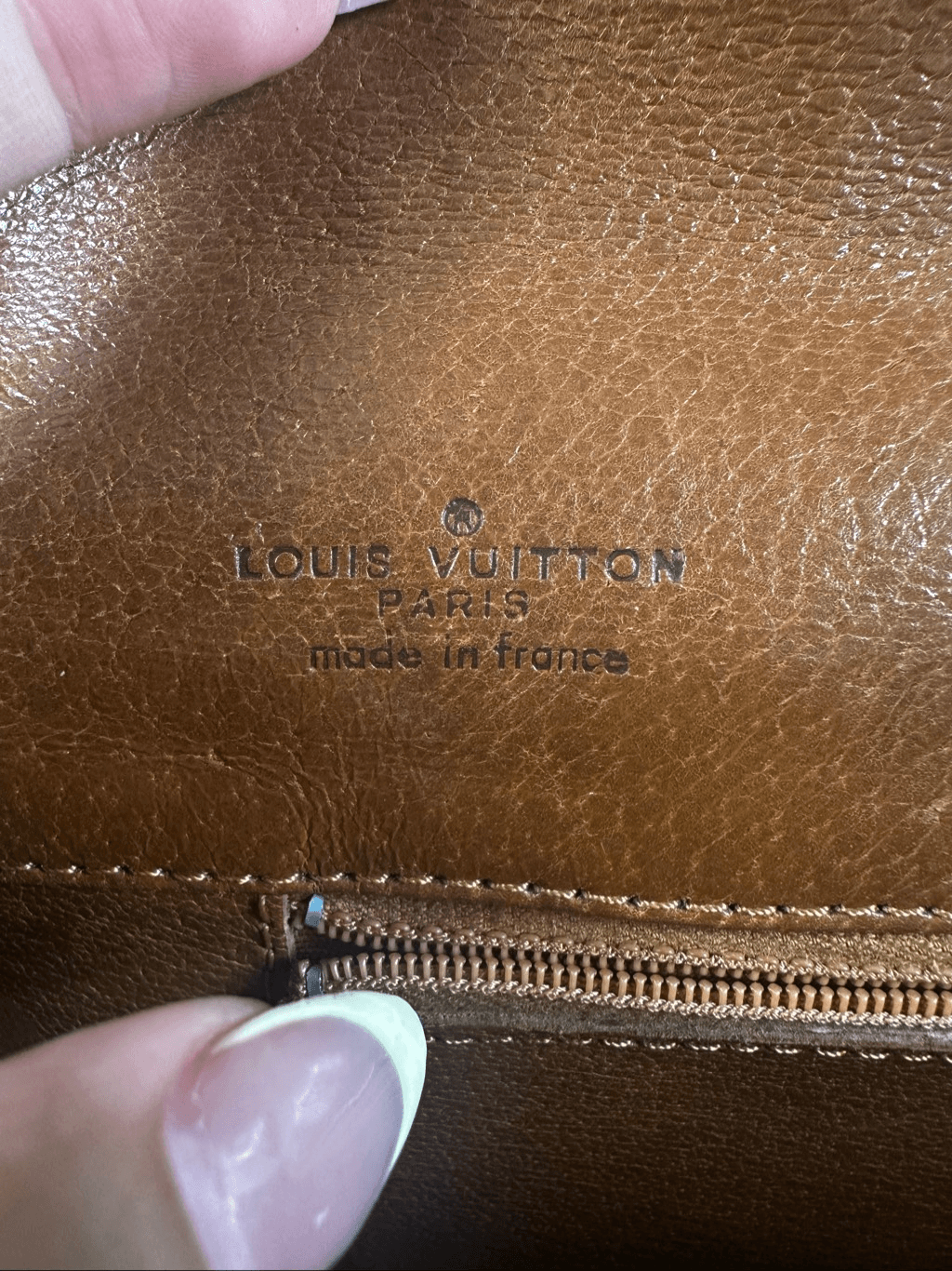 Louis Vuitton Vintage Bag Pochette Dame Clutch Brown Monogram