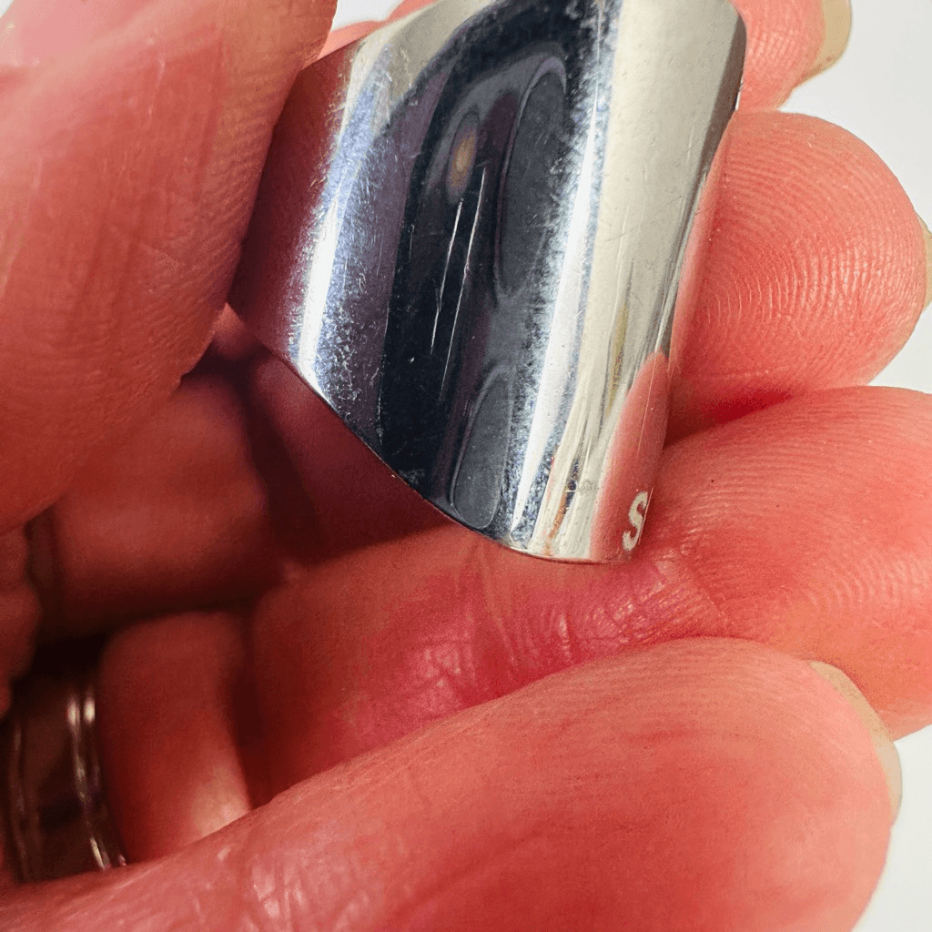 Christian Dior Secret Keyhole Ring Silver Tone Size 7