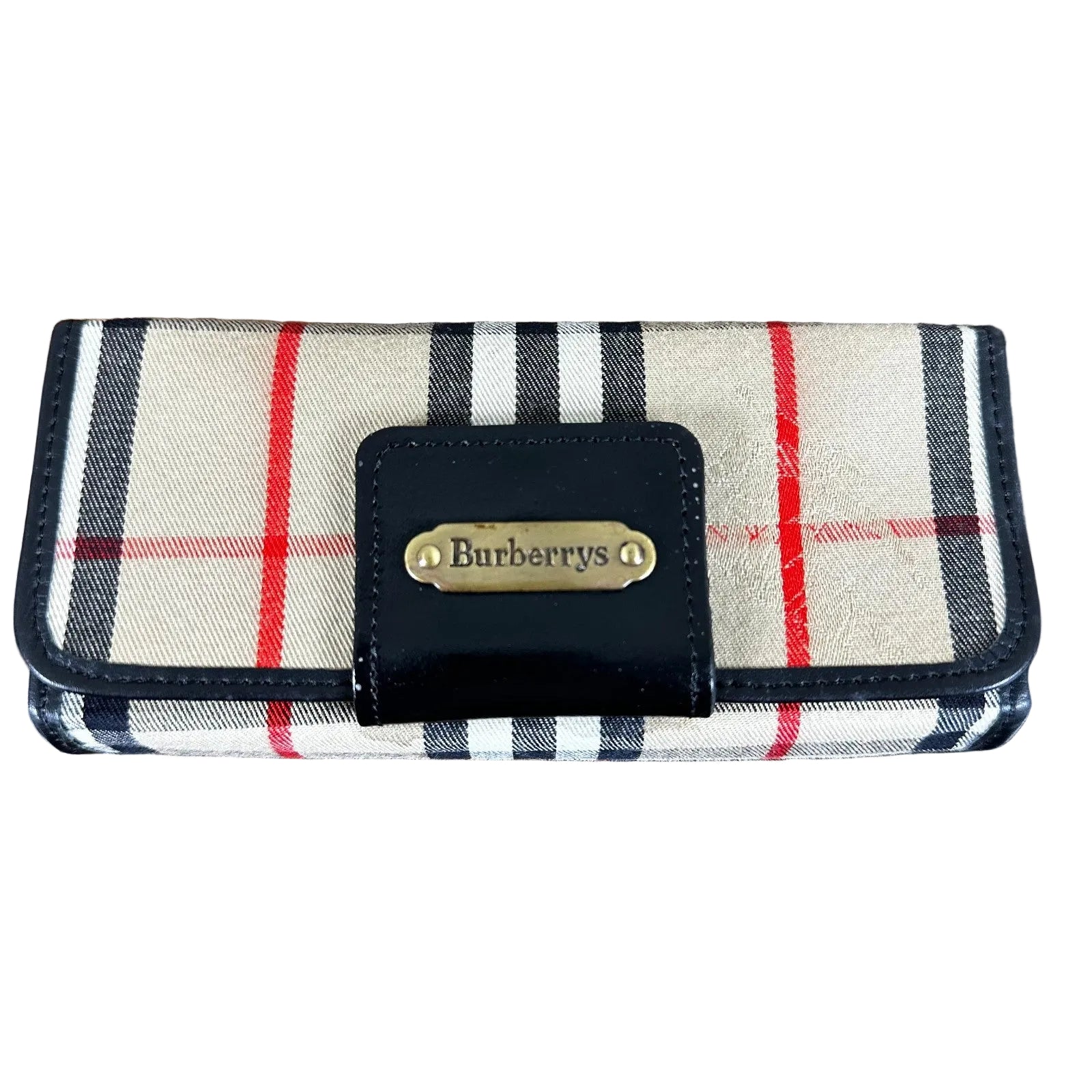Burberry Nova Check Plaid Vintage Golf Ball Pouch Holder
