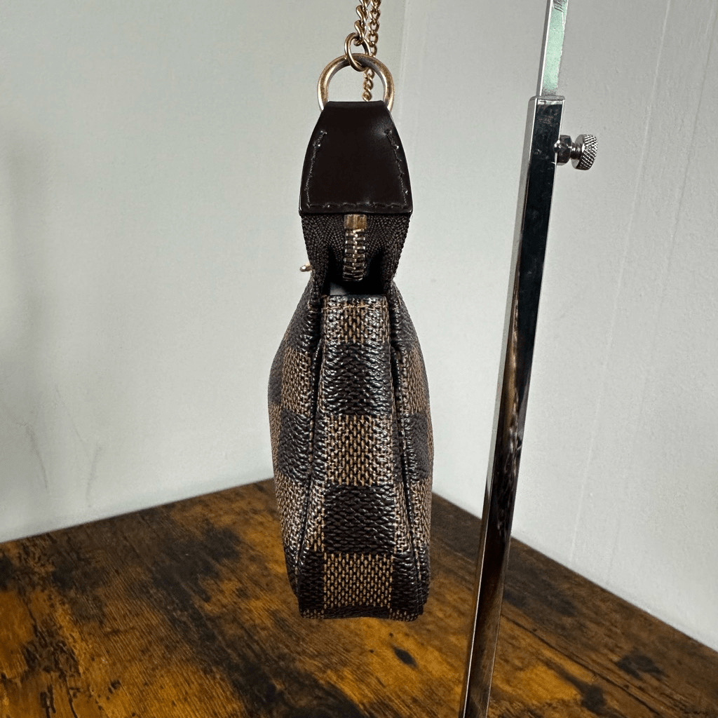 Louis Vuitton Damier Ebene Trunks & Bags Mini Pochette Bag