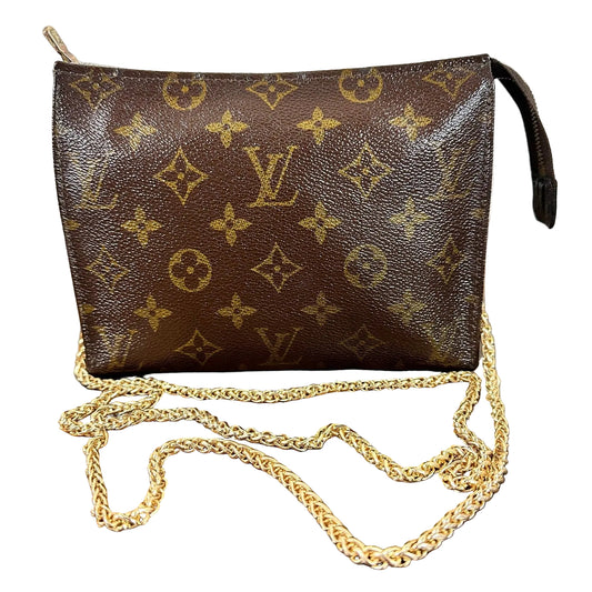 Louis Vuitton Monogram Pochette Toilette 19 Bag Pouch Cosmetics Toiletry Vintage
