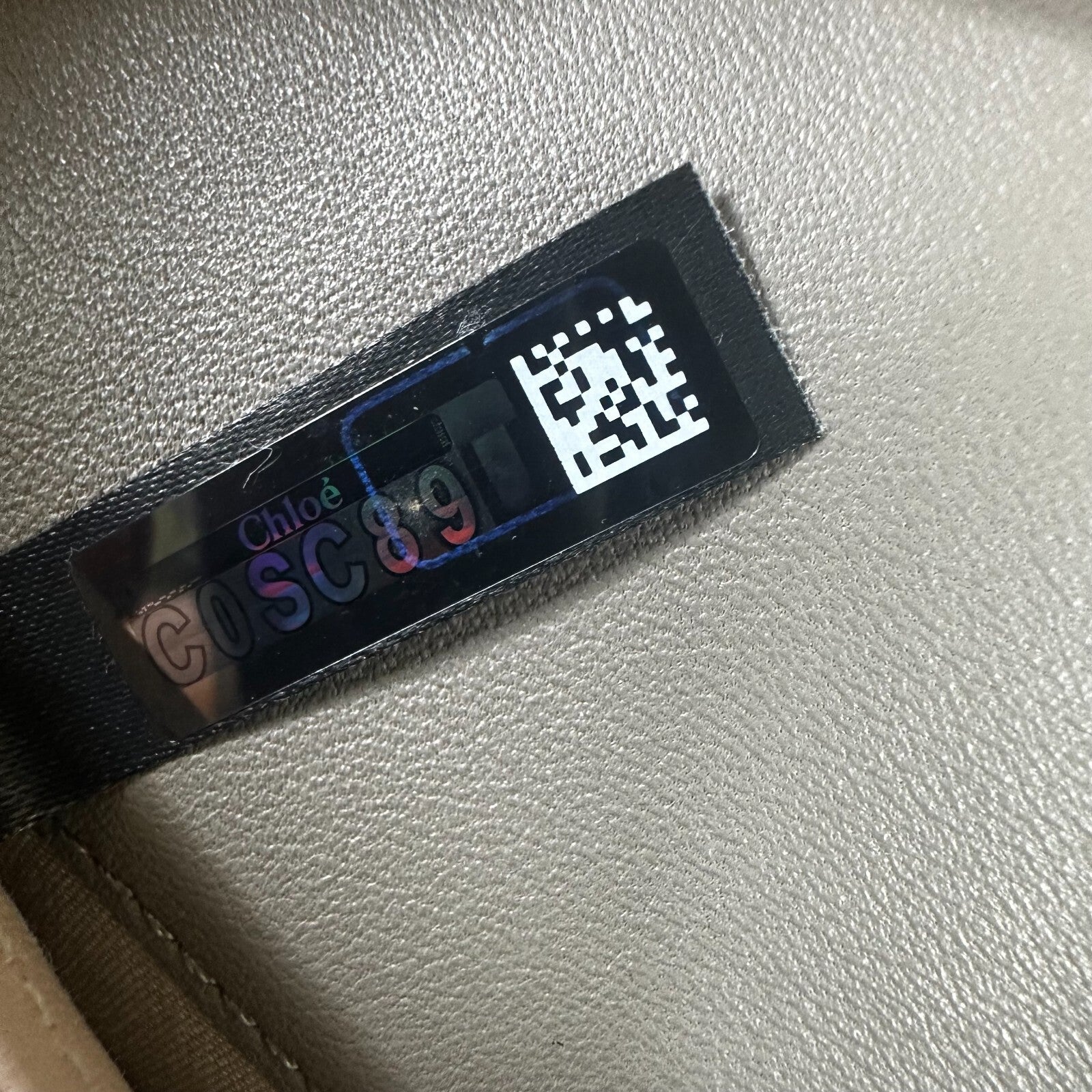 Chloe Indy Long Wallet With Flap Gray Leather