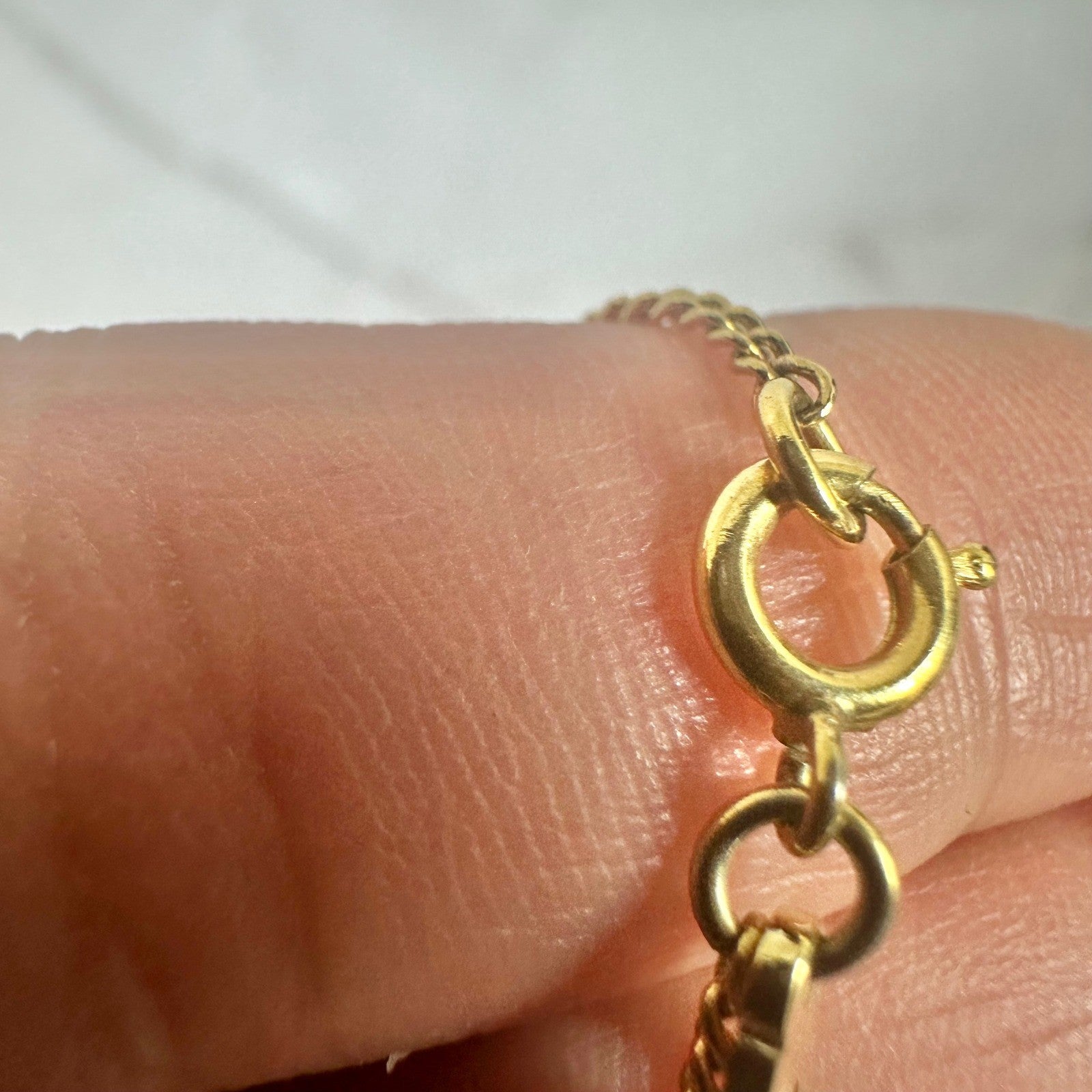 Vintage Christian Dior CD Logo Gold Chain Necklace Designer Jewelry