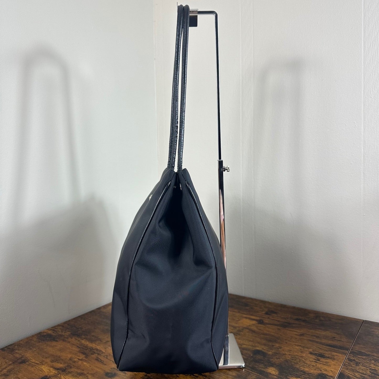 Gianni Versace Black Nylon Medusa Logo Tote Bag Made in Italy Authentic Vintage